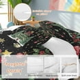 thumbnail image 2 of Christmas Trees Comforter Set California King Size, Xmas Trees Balls Berry Winter Snowflakes Black Soft Bedding Set for Man Woman, 4 Pieces Duvet Cover Set with Fitted Sheet, 2 Pillowcases, 2 of 9