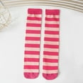 thumbnail image 4 of AWZXDE Kids Long Socks Fashion Color-Blocked Striped Over-Knee Socks for Party and Banquet - Elegant and Stylish for Events Pink, 4 of 4