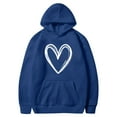 thumbnail image 4 of Erwazi Women's Oversized Pullover Hoodies Heart Printed Hooded Sweatshirts Casual Cute Graphic Hoodie with Pockets, 4 of 4