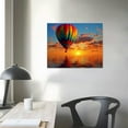 thumbnail image 4 of JRXY wall art bedroom Canvas Prints Hot Air Balloon Picture printing office room wall decoration 20x16in, 4 of 5