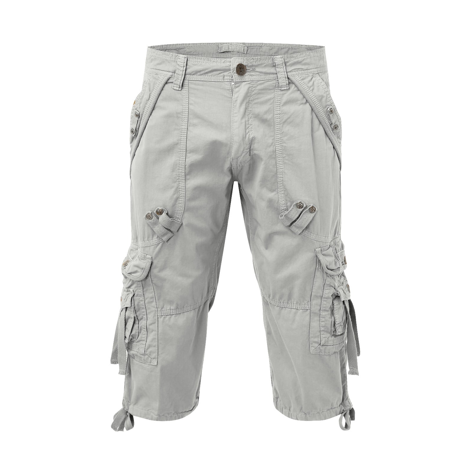 【BAON】Siem String Bermuda Cargo Pants BSDHBS Men's Cargo Pants Men's Leisure Sports Multi Pocket
