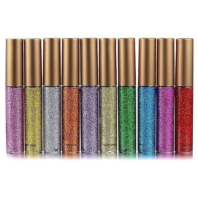 Set de delineador líquido HUOGUO, 10 colores, resistente al agua y duradero