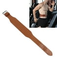 thumbnail image 4 of Weightlifting Belt, 1 Layer Back Support Wear Resistant Strong Stitching Powerlifting Belt Tightly Fit Stabilize Spine with Steel Fastener for Squats M,L,XL, 4 of 7