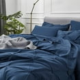 thumbnail image 3 of Ensembles de Literie Double 7 Pcs, Lit en Sac Ensembles de Lit Bleu Marine, 3 of 8