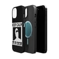 thumbnail image 2 of DistinctInk MagSafe Tough Case for Apple iPhone 14 Plus (6.7" Screen) - Keep Calm I'm a Ninja - Tempered Glass Back, 2 of 6
