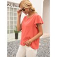 thumbnail image 3 of Fashion Soft Breathable Back Bow Summer Blouse, 3 of 4