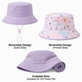 thumbnail image 5 of TOWED22 Baby Sun Hat Toddler Boys Girls Boys Bucket Hat for Kids UPF 50+ Sun Protective Child Summer Beach Hats(Green,3-8 Y), 5 of 6