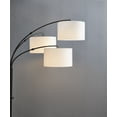 thumbnail image 4 of Better Homes & Gardens Matte Black 3 Head Arc Floor Lamp, Modern, Adult Office, Young Adult Dorm, 4 of 12