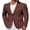 Dark Red, variant on Men's Business Blazer Slim Fit Lightweight Sport Coats Two Button Casual Suit Jacket