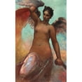 thumbnail image 2 of William Morris Hunt 11x14 Black Ornate Wood Framed Double Matted Museum Art Print Titled: Winged Fortune (1878), 2 of 5