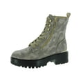 thumbnail image 1 of Guess Womens Fearne 2 Platform Lug Sole Combat & Lace-up Boots, 1 of 3