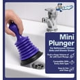 thumbnail image 2 of Luigi’s Mini Sink Plunger | Powerful Handheld Plunger for Bathroom, Kitchen, Shower & Bath Drains, 2 of 7