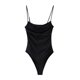 thumbnail image 3 of HH TRAF Mono de verano para mujer, informal, con pliegues, decoración, sin espalda, sexy, con tirantes, mono de mujer liso sin mangas, ropa de playa, mono para mujer, 3 of 4