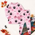 thumbnail image 6 of NOLDARES Kids Pajamas For Gils Sleepwear Toddler Clothes Halloween Funny Prints Outfit, 6 of 8