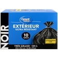 thumbnail image 3 of Great Value X-Large Outdoor Garbage Bags, 135L , 10bags, 3 of 4