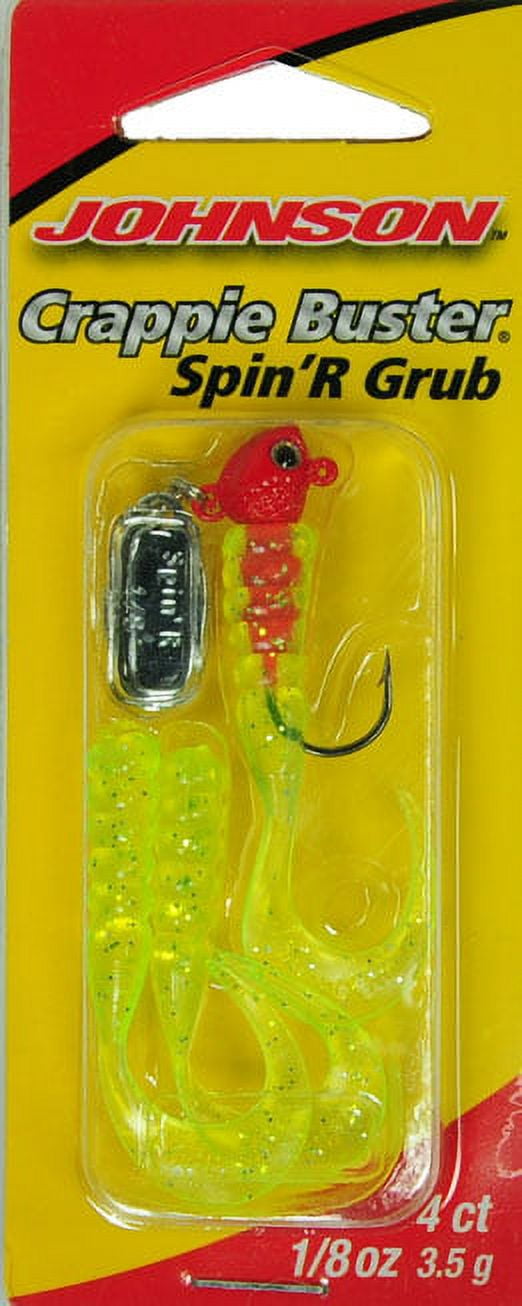 Johnson™ Crappie Buster® Spin'R Grub Fishing Hard Bait