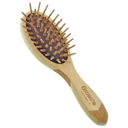 Naturals Wood Bristle Oval Detangling Hair Brush