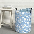 thumbnail image 5 of Daisies Flowers Bloom Laundry Basket, Laundry Hamper Waterproof Laundry Bag Clothes Hamper Laundry Bin with Handles for Bedroom, Living Room, Kids Room-#, 5 of 5