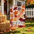 thumbnail image 4 of Roiihwy Fall Garden Flag Autumn Leaf Heart Thanksgiving Garden Flag, Double Sided Happy Fall Harvest Rustic Yard Outdoor Decorations, 4 of 6