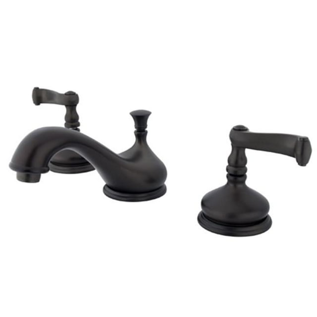 Kingston Brass KS1165FL Robinet de Lavabo à Large Diffusion avec Poignée, Bronze Huilé