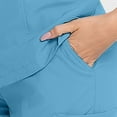thumbnail image 4 of Aofany Scrubs for Women Set V-Neck Scrubs Top Scrub Pants Medical Nursing Uniforms Solid Stretch Workwear with Pocket and Zipper, 4 of 4