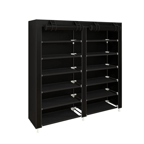 Closet Zapatera STAY ELIT Minimalista Armable Organizador Multifuncional 36 Pares Negro 6 niveles