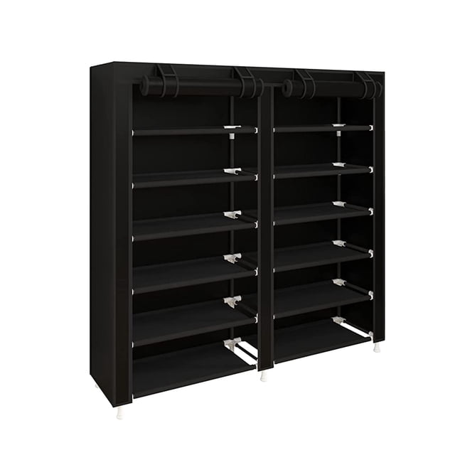 Closet Zapatera STAY ELIT Minimalista Armable Organizador Multifuncional 36 Pares Negro 6 niveles