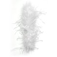 thumbnail image 1 of Accesorios de decoración de muñeca de plumas para mujer - Blanco, 1 of 5