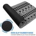 thumbnail image 6 of Long Mouse Pads for Desk,Black Geometric Triangle Diamond Pattern Desk Mats on Top Of Desks, Desk Mouse Pad Extra Large with 3mm Non-Slip Base and Stitched Edge for Gaming,Office,Work,Home 31.5"x11.8", 6 of 6