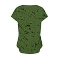 thumbnail image 4 of Fiudx Ofertas y Liquidaciones Top Informal de Primavera y Verano de Manga Corta con Cuello En V para Mujer, 4 of 5