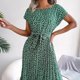 thumbnail image 1 of Vestido De Mujer Vestido de primavera y verano para mujer, elegante vestido floral para fiesta (verde XL) Ygjytge para Mujer Verde T M, 1 of 8