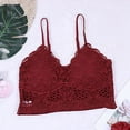 thumbnail image 5 of Penkiiy Women Lingerie Women's Lace Beauty Back Tube Top Wrap Chest Sexy Bottoming Vest Hollow Bra Wine Bras, 5 of 8
