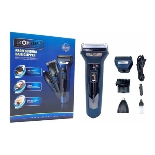 Rasuradora Eléctrica 3en1 Recargable Para Caballero Sonar Genérico SN-6020