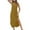 Yellow1, variant on Kojanyu Women's Solid or Printed V-Neck Sleeveless Maxi Beach Dress with Pockets & Side Slit – Loose Summer Sundress
