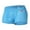 Sky Blue, variant on Transparent Men's Underwear Boxer Brief Breathable Striped Underwear Ice Silk Support Pouch Classic Fit Men Underwear