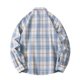 thumbnail image 4 of Seeotter Men's Casual Cotton Plaid Shirts Long Sleeve Button-Down Flannel Overshirt Jacket, 4 of 4