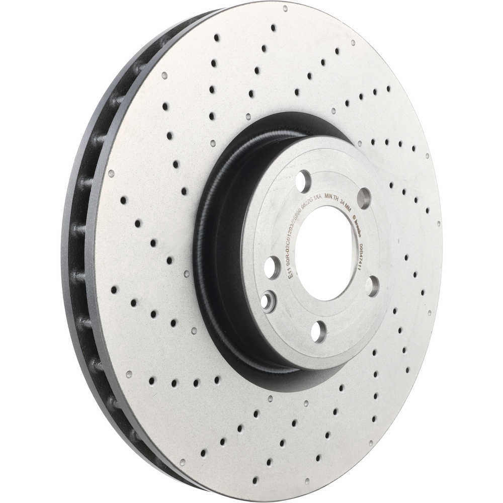 Brembo 09.B474.11 BRAKE ROTORS Fits select: 2013-2015 MERCEDES-BENZ SL 550
