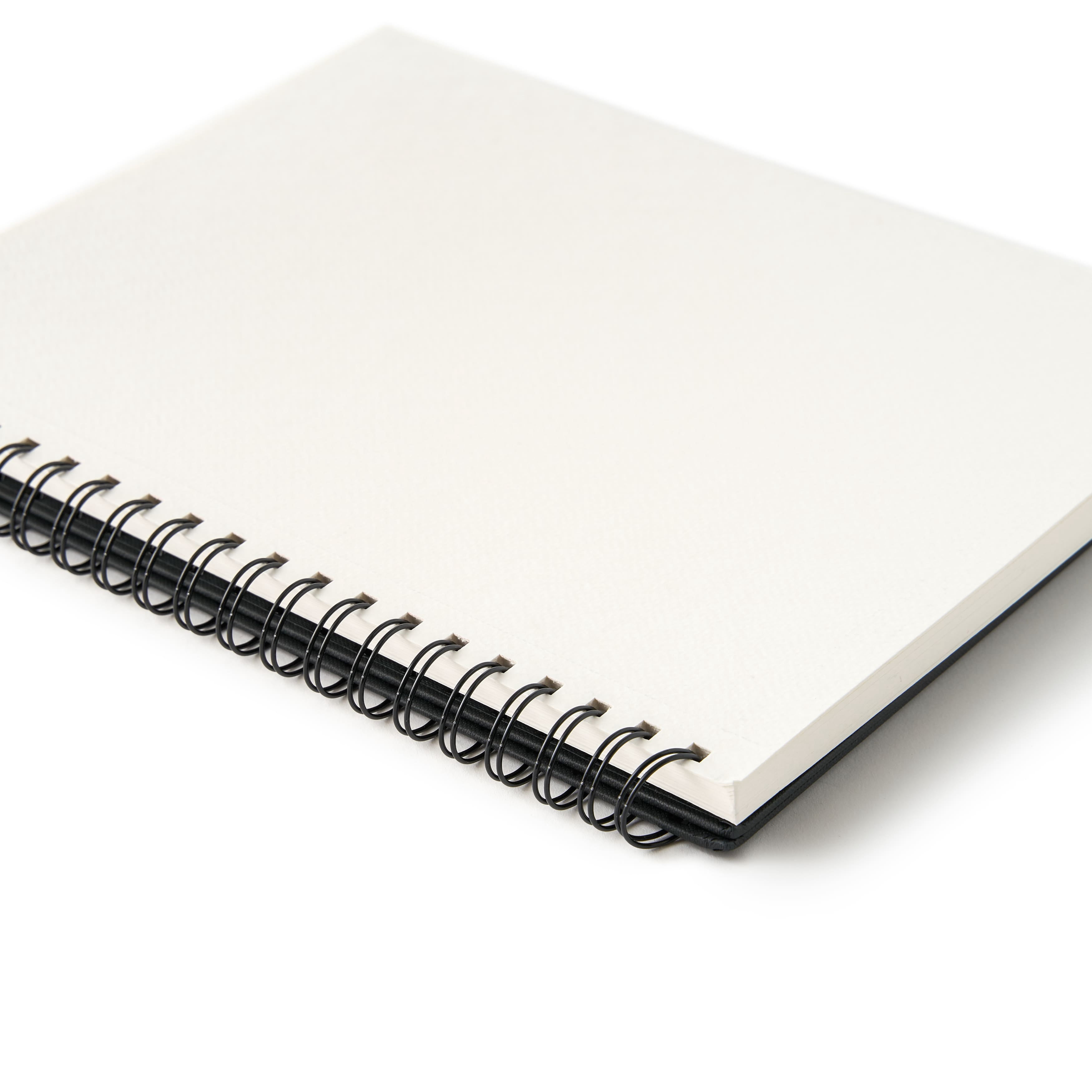 Artist's Loft 8.5" x 11" Black Hard Cover Watercolor Pad - Heavyweight and Acid Free Paper for Wet and Dry Mediums and Techniques - Bulk 6 Pack