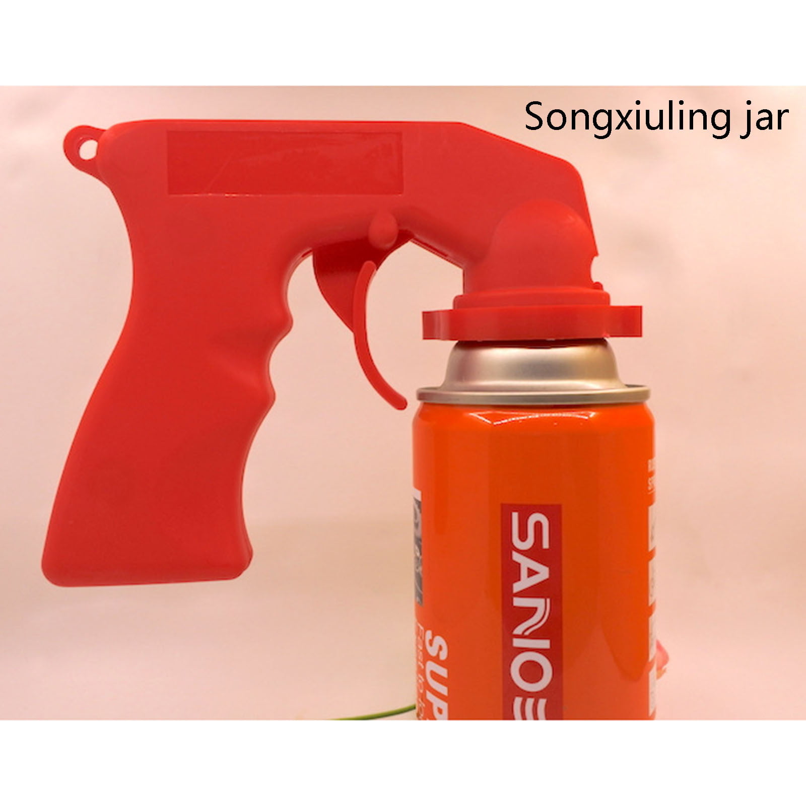 Ausyst Kitchen Gadgets Home Convenient Spray Paint Assist Hand Spraygun Handle Spray Tool Clearance, Size: 5.91*4.33*1.97, Yellow