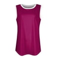 thumbnail image 4 of YDKZYMD Beach Cami Tank Tops for Women Solid Colors Scoop Neck Camisole Plus Size Sleeveless Tunic Tops Casual Summer T Shirts L, 4 of 6