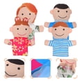 thumbnail image 2 of 4pcs Family Puppets Funny Hand Puppet Family Set for Storytelling Theater Shows Role Playing, 2 of 8