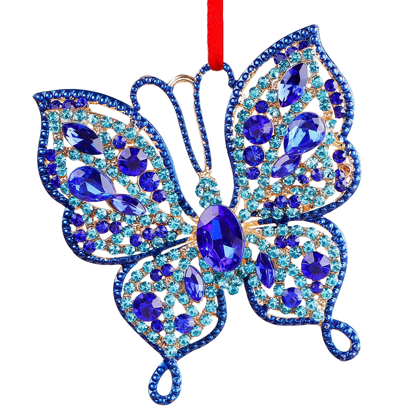 WaaHome Butterfly Christmas Ornaments 2022 Butterfly Hanging Ornaments