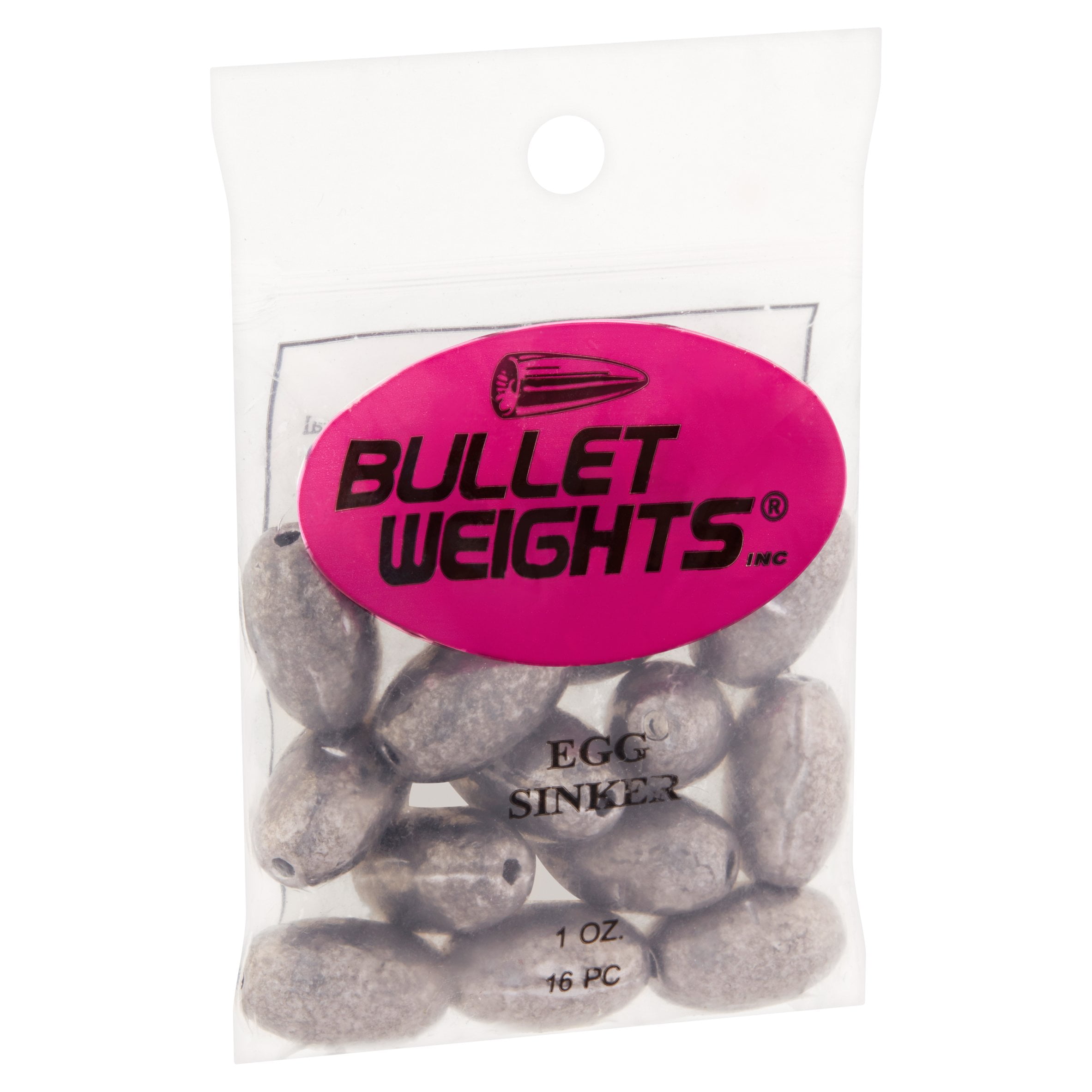 (2 pack) Bullet Weights® EGI5-24 Lead Egg Sinker Size 1 oz Fishing Weights
