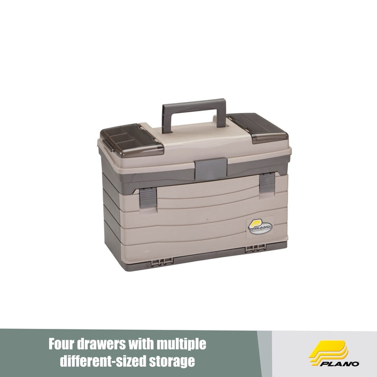 Plano Fishing Guide Series 4-Drawer Tackle Box, Graphite/ Sandstone Plano Fishing Guide Series 4-Drawer Tackle Box, Graphite/ Sandstone