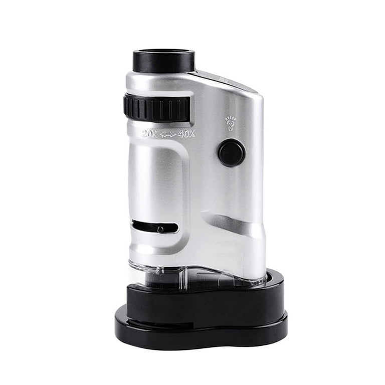 Takeoutsome Portable Pocket Mini Microscope 20-40X Digital Scope