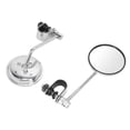 thumbnail image 4 of Handlebar Side Mirror, Silver Adjustable 1 Pair Motorcycle Rear View Mirror Shockproof  Replacement for  for Motorbike Accessory, 4 of 7