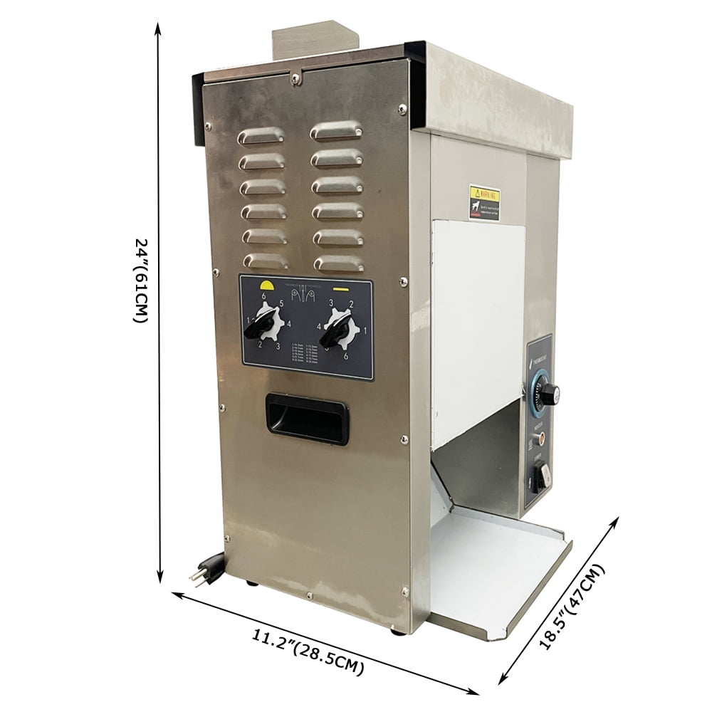 Vertical Hamburger Toasting Machine Commercial Hamburger Toaster Chain Toaster Adjustable Temperature and Thickness
