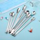 thumbnail image 3 of VILLCASE 9pcs Stainless Steel Sampling Spoons Laboratory Scoops Double End Single End Spoons (Silver), 3 of 3