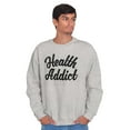 thumbnail image 5 of Health Addict Vegetarian Vegan Diet Sweatshirt for Men or Women Brisco Brands S, 5 of 5