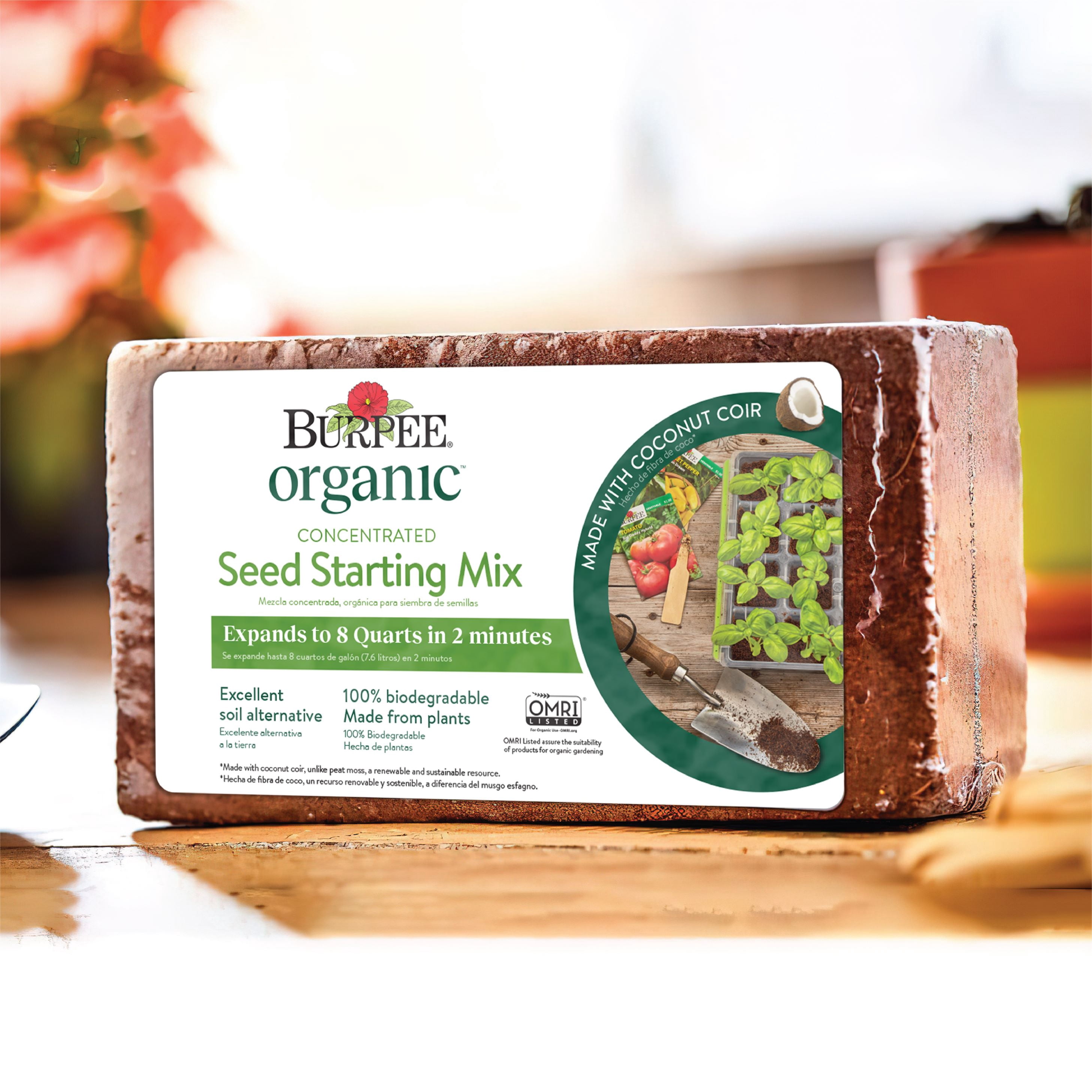 Burpee Organic Concentrated Seed Starting Mix 8qt